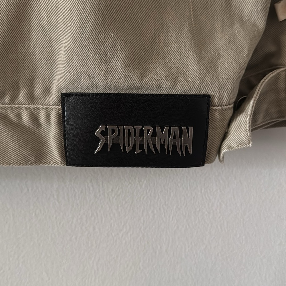 Vintage 2003 Spider-Man Denim Jacket / Large / Beige - Picture 2 of 15